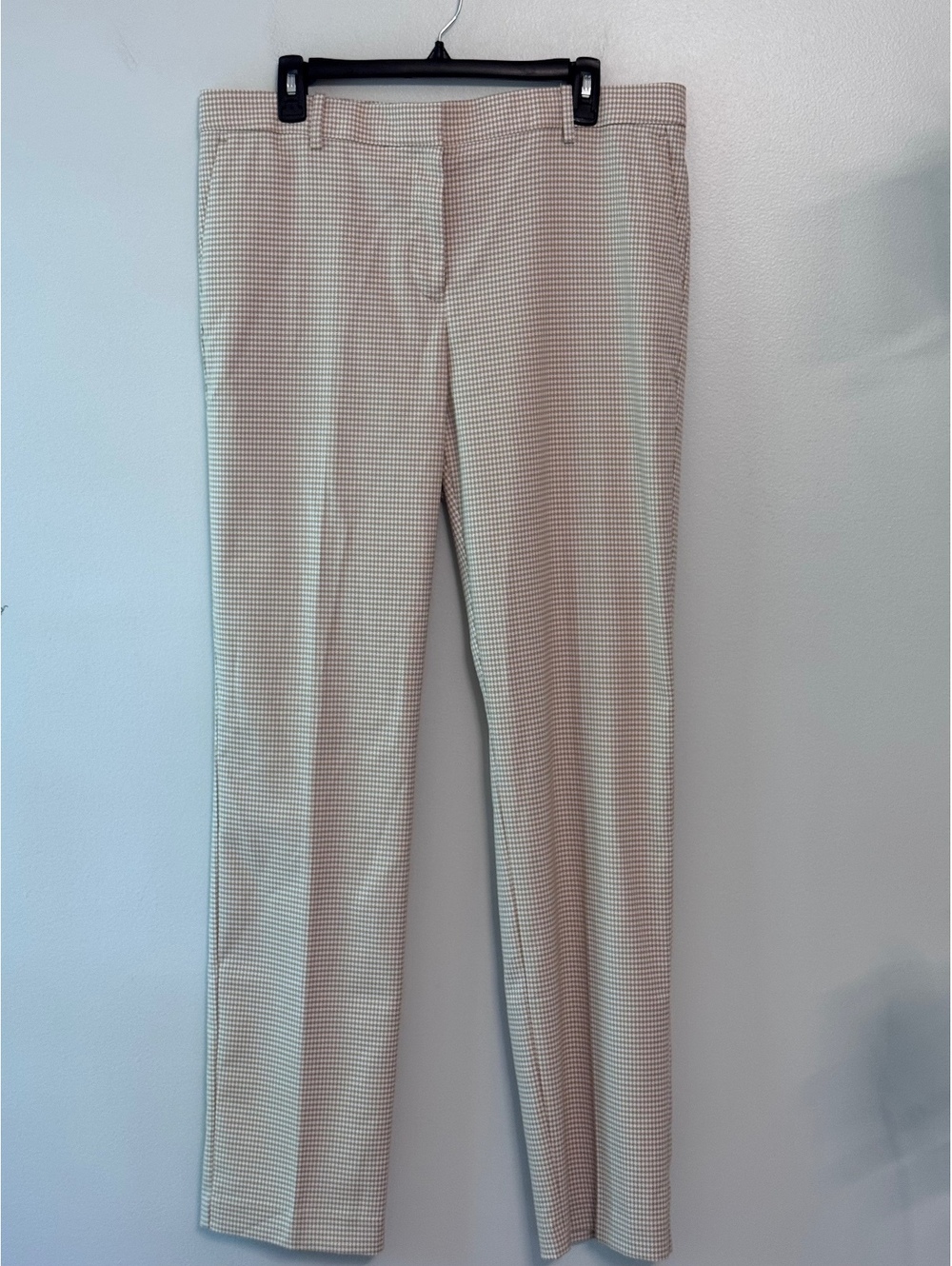 Ann Taylor Women's Beige and White Houndstooth Dress Pants Size 12T